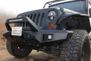 Jeep Wrangler JK Front Winch Bumper - Body Armor 4x4 - Orion Full-Width - Black - `07-`22